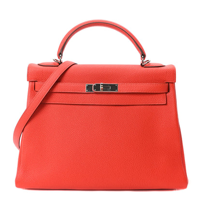 Hermes Togo Kelly Retourne 32 Capucine 1 of 19
