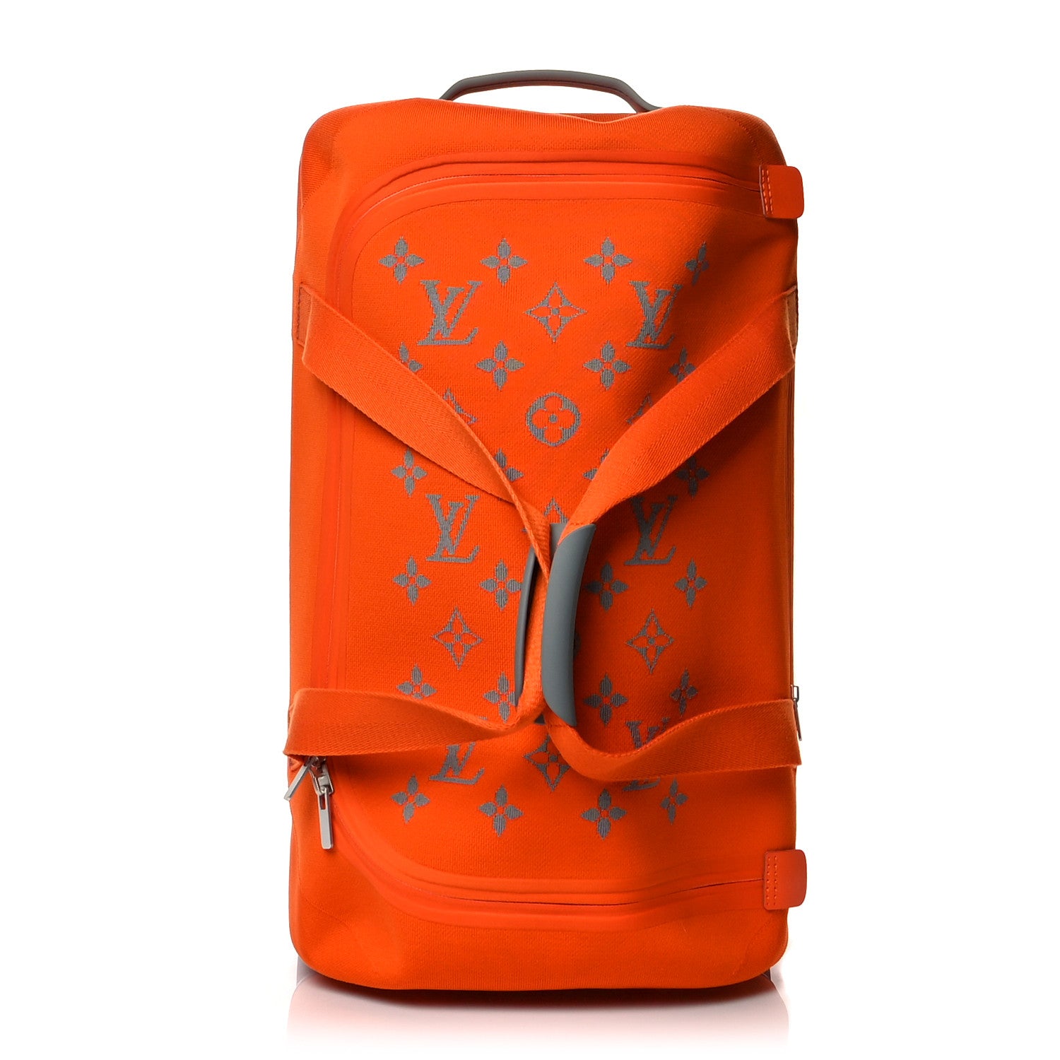 Louis Vuitton Knit Monogram Horizon Soft Duffle 55 Orange 1 of 12