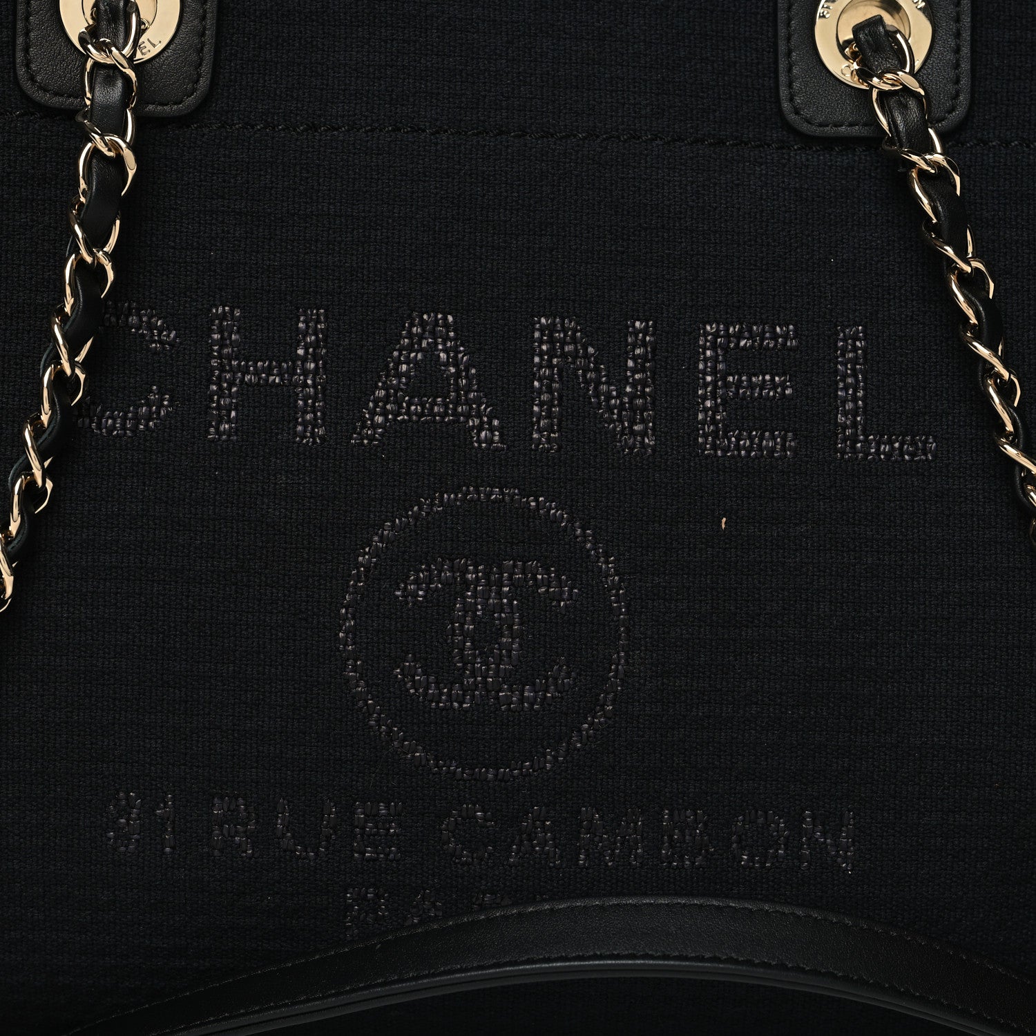 Chanel Mixed Fibers Small Deauville Tote Black 9 of 11