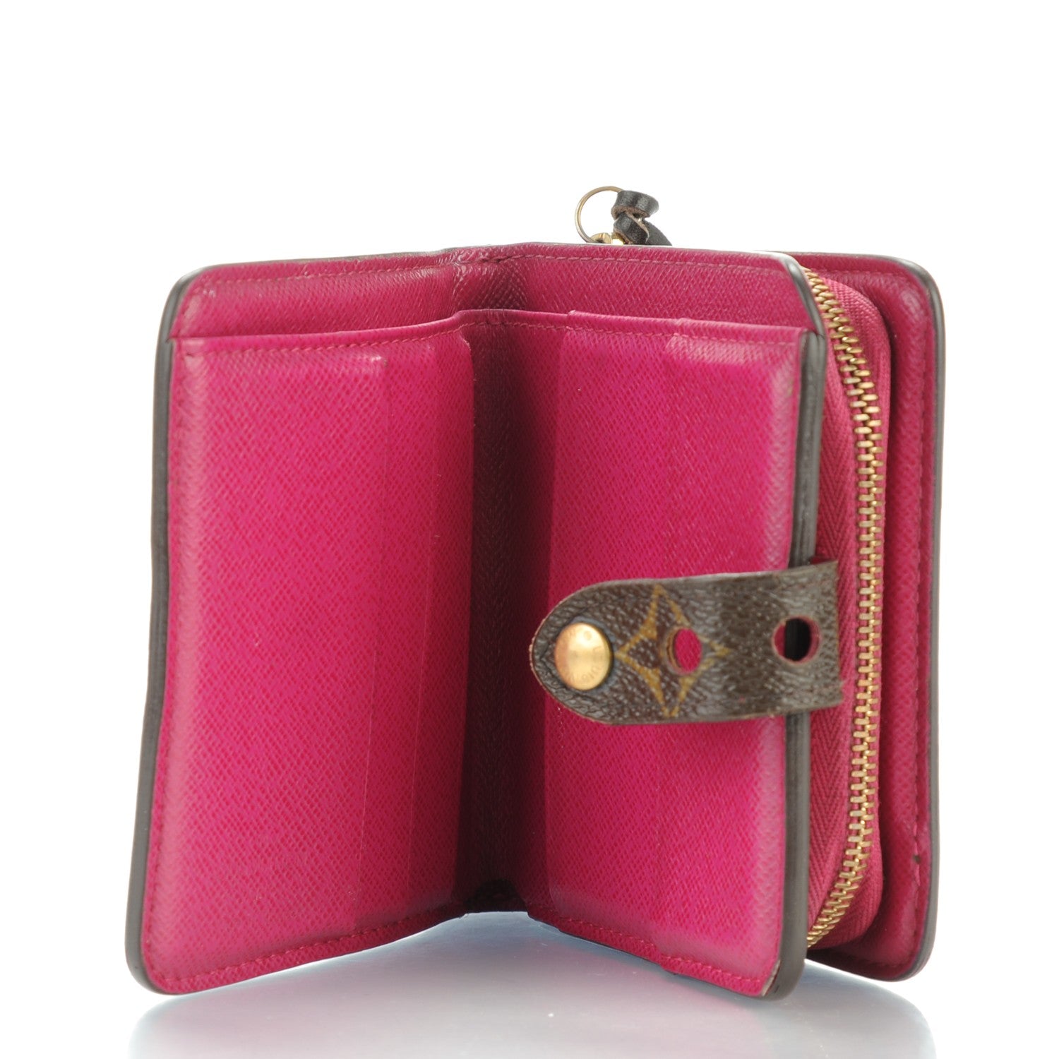 Louis Vuitton Monogram Perforated Compact Zipped Wallet Fuchsia 5 of 8