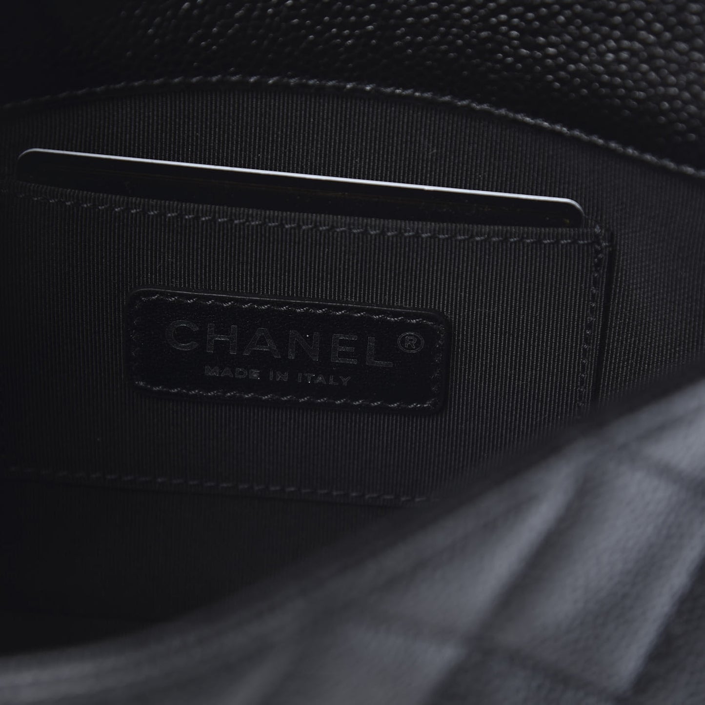 Caviar Quilted Incognito Mini Square Flap Black