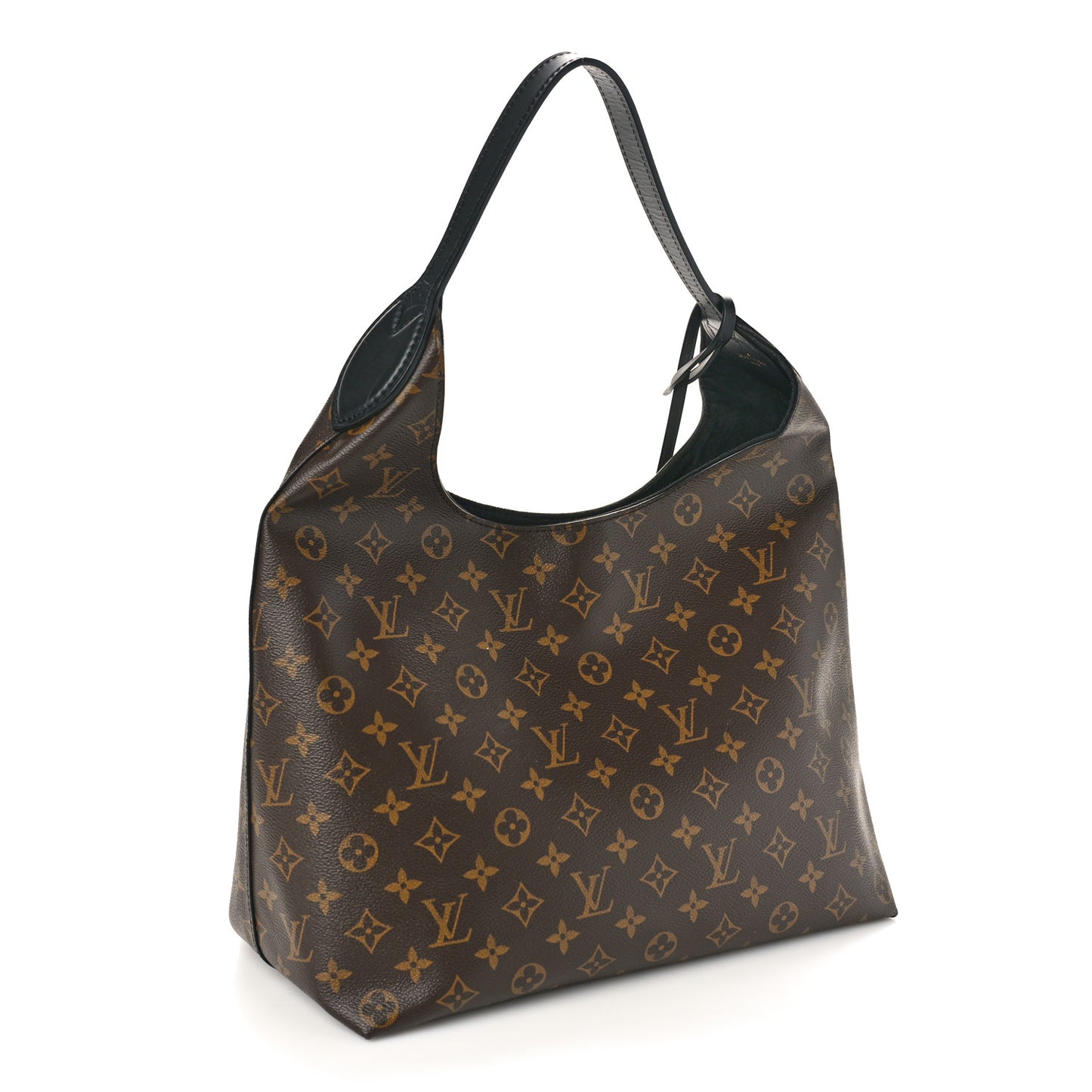 LOUIS VUITTON Monogram Flower Hobo Black
