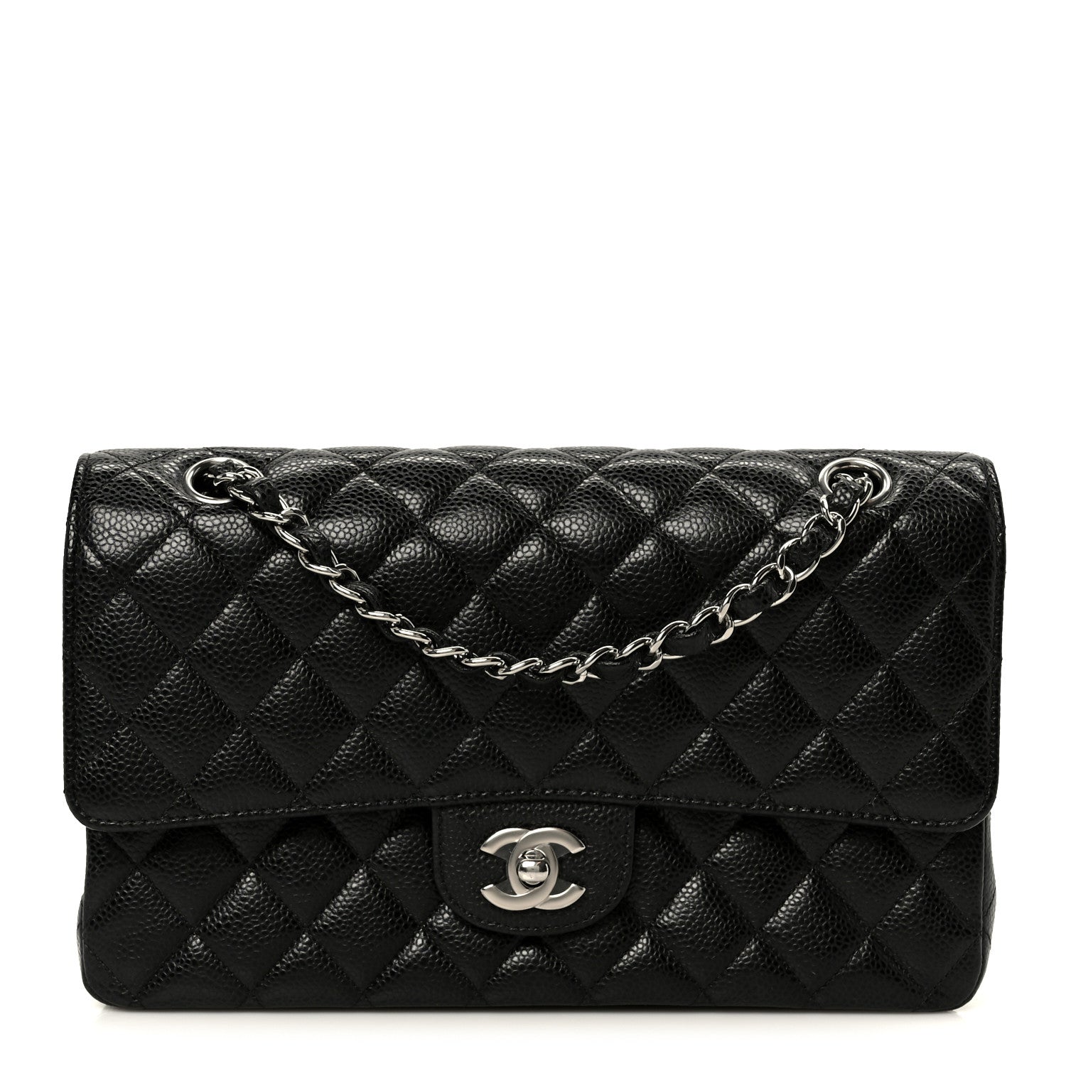 Chanel Caviar Quilted Medium Double Flap Black 1 of 10