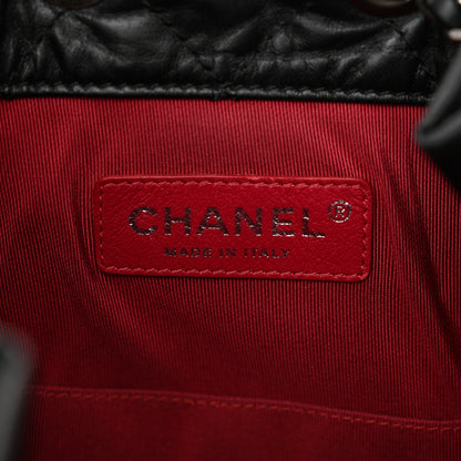 Chanel Aged Calfskin Quilted Gabrielle Backpack Black 6 of 10
