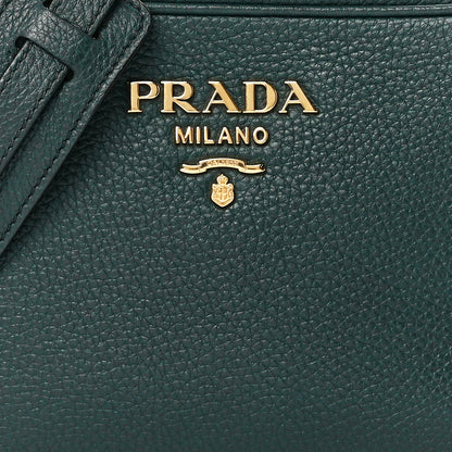 Prada Vitello Phenix Camera Bag Smeraldo 8 of 11