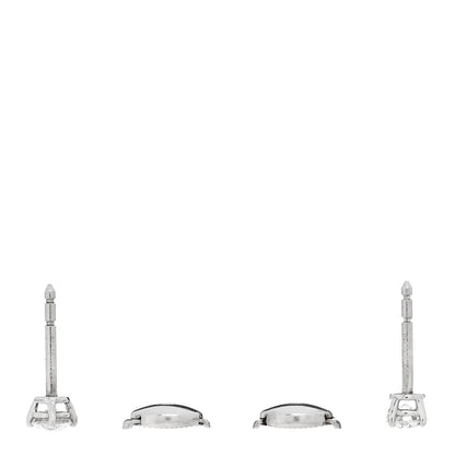Tiffany Platinum Diamond .42ctw Solitaire Earrings 3 of 5