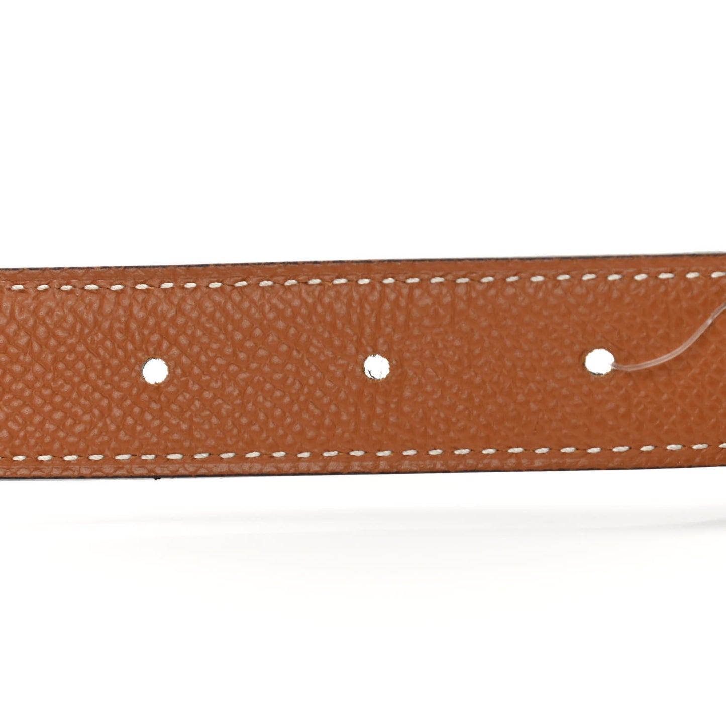 Epsom Swift Enamel 24mm Belt 90 Etoupe Gold Black