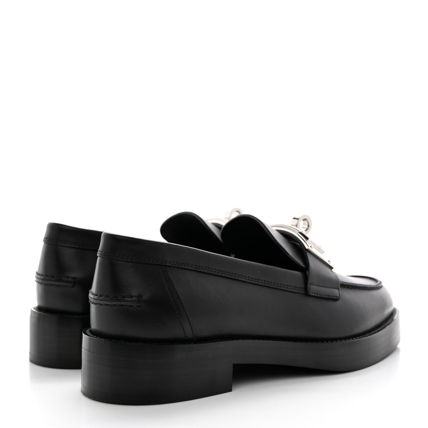 Calfskin Womens Hot Loafer 37 Black