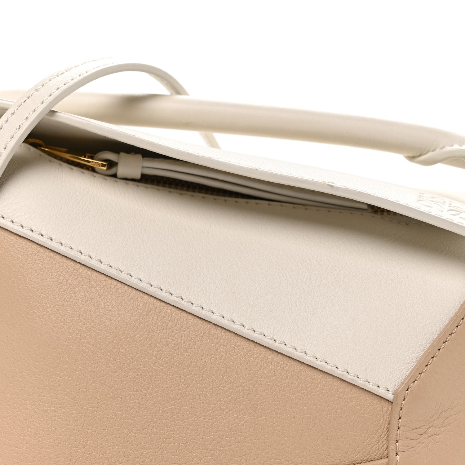 Loewe Calfskin Mini Puzzle Edge Bag Soft White Paper Craft 1830504