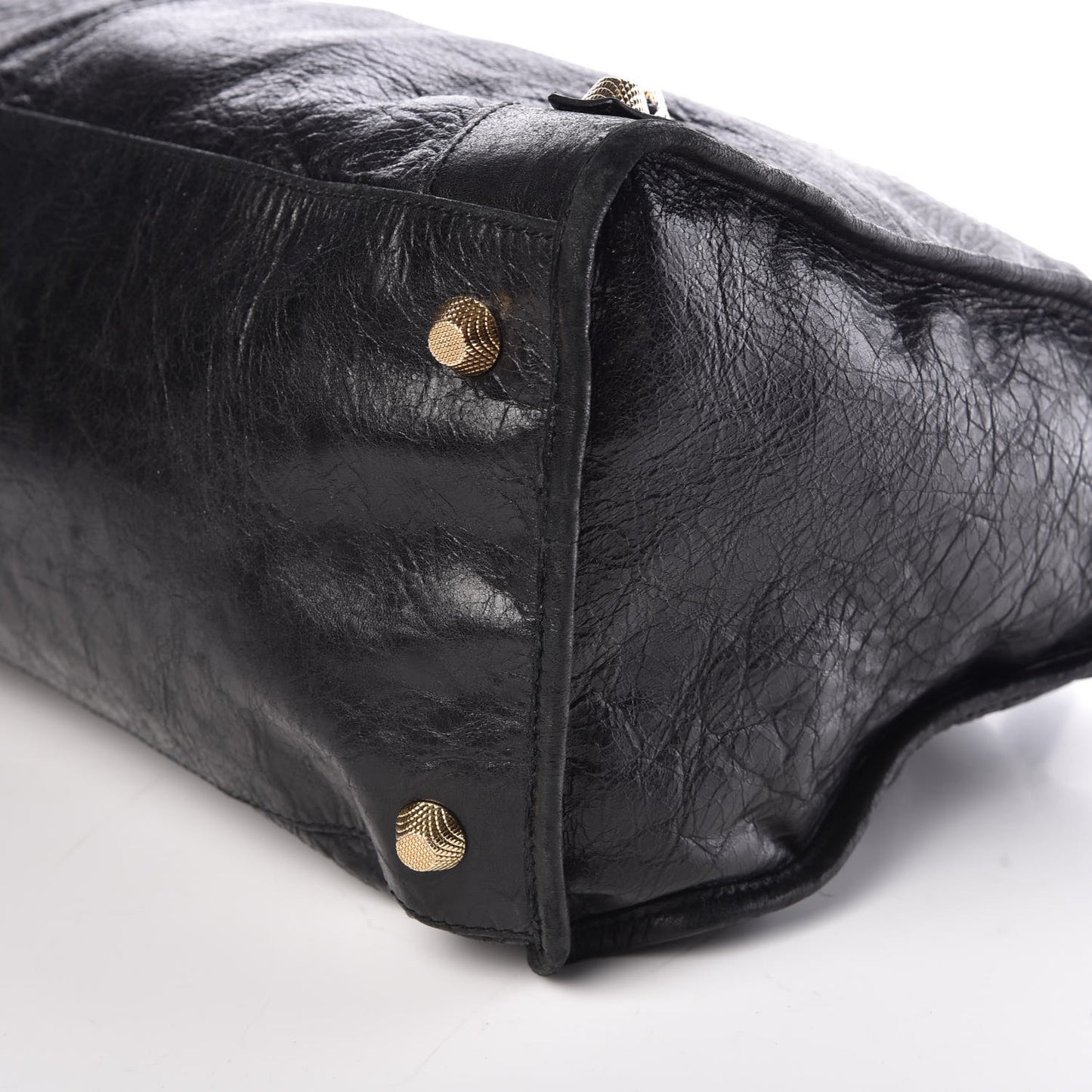 Agneau Giant 12 Gold Hardware Work Black
