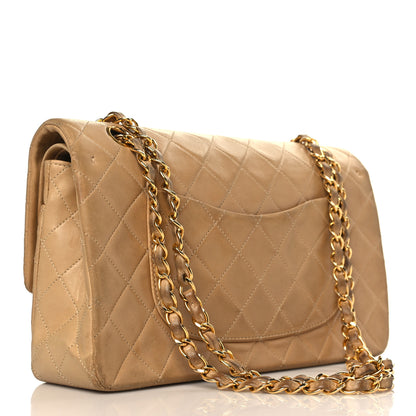 Chanel Lambskin Quilted Medium Double Flap Beige 3 of 15