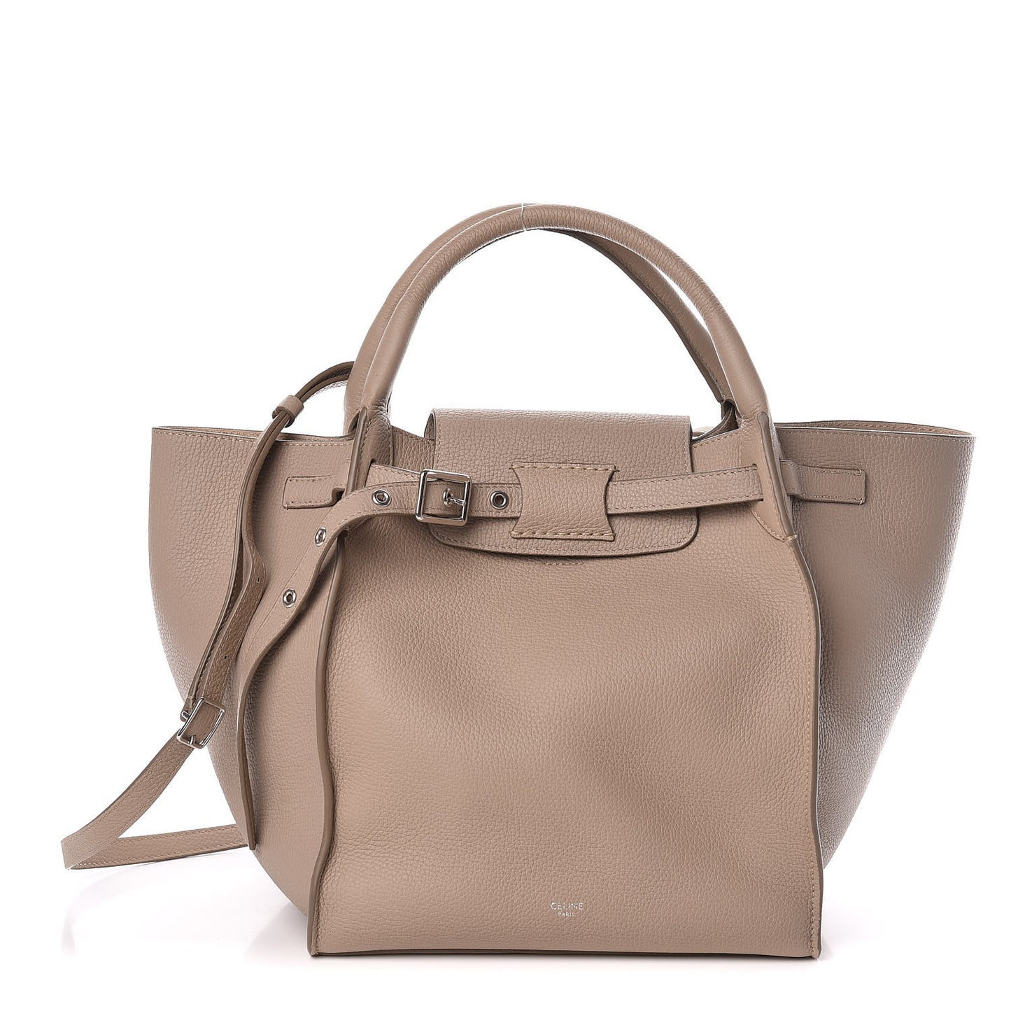 Supple Grained Calfskin Small Big Bag Light Taupe