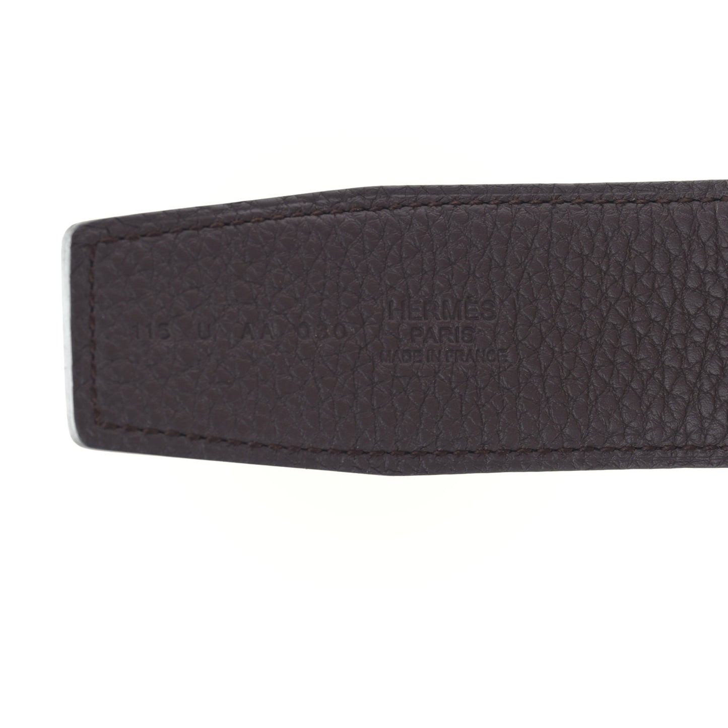 Box 135 Togo 38mm Jumbo Belt 115 46 Black Chocolate