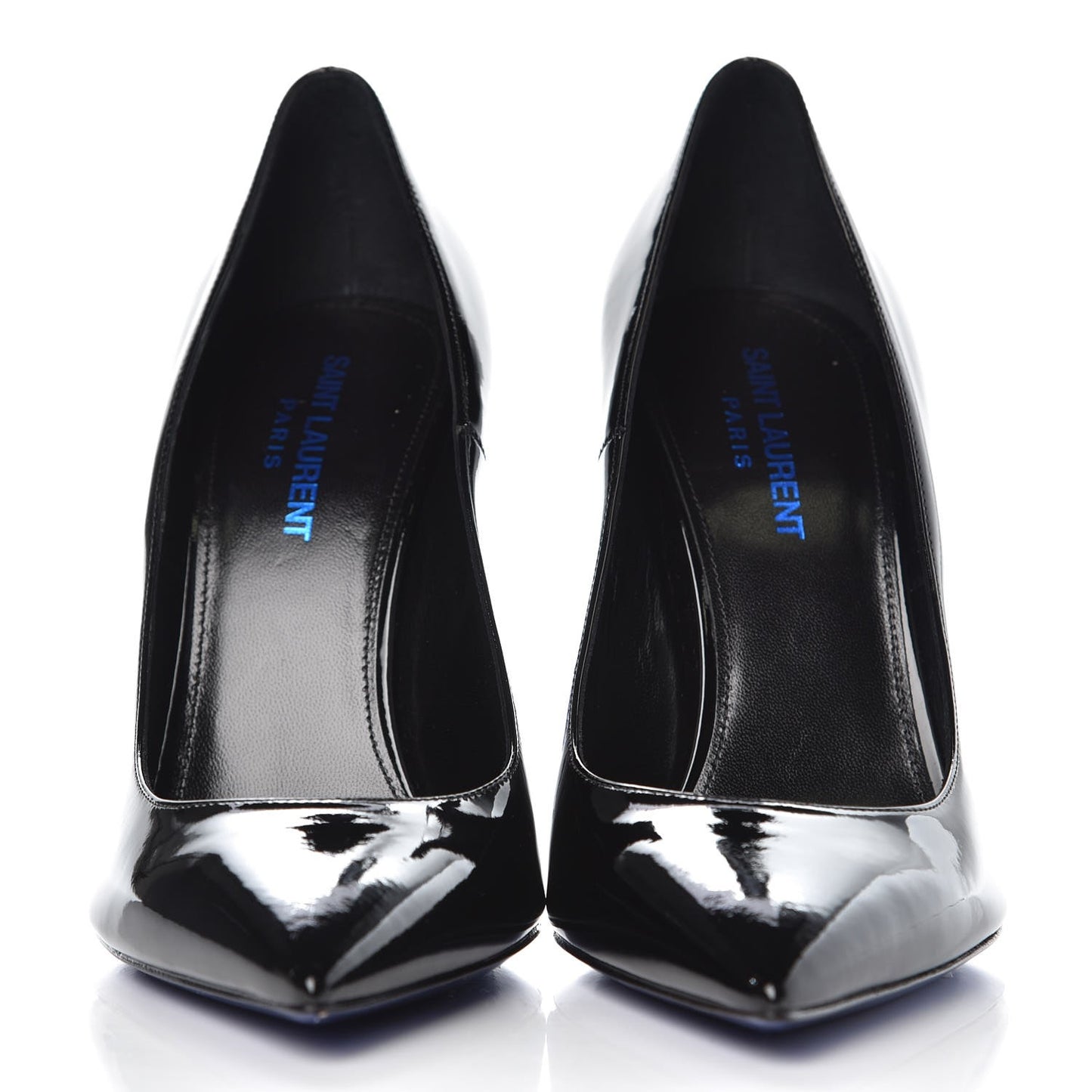 Patent Opyum 100 Pumps 38 Black Blue Metal