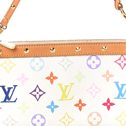 Louis Vuitton Monogram Multicolor Pochette Accessories White 10 of 10