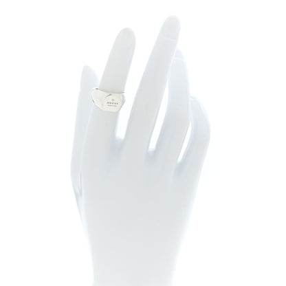 Gucci Sterling Silver Trademark Signet Ring 49 4.75 2 of 4