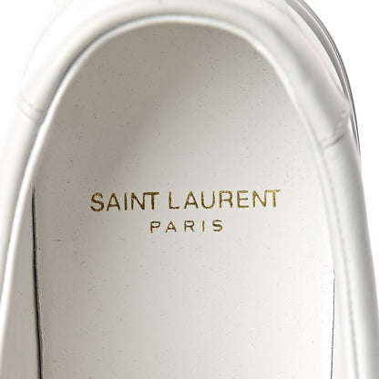 Saint Laurent Calfskin Andy Low Top Sneakers 39 Blanc Optique 5 of 9