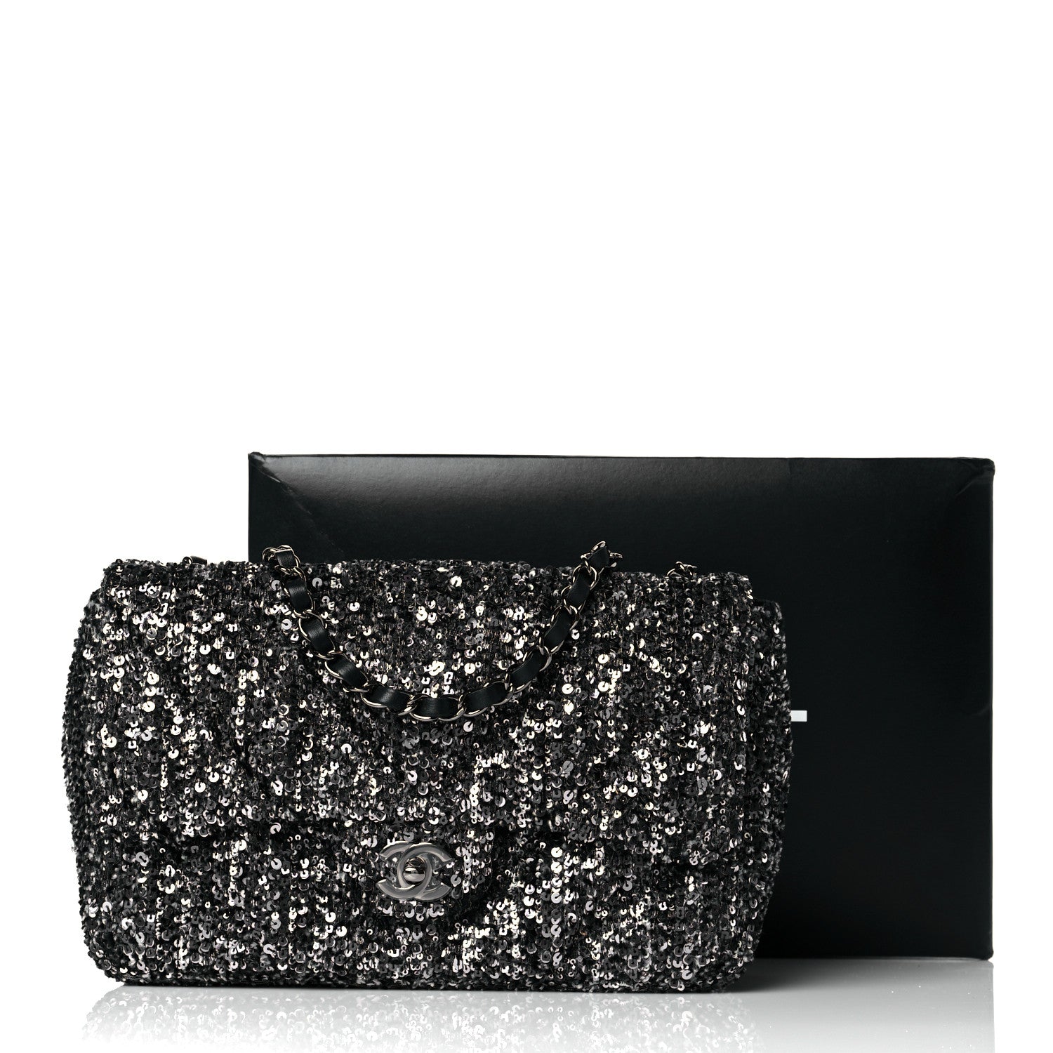 Chanel Sequin Small Single Flap Silver 11 of 11