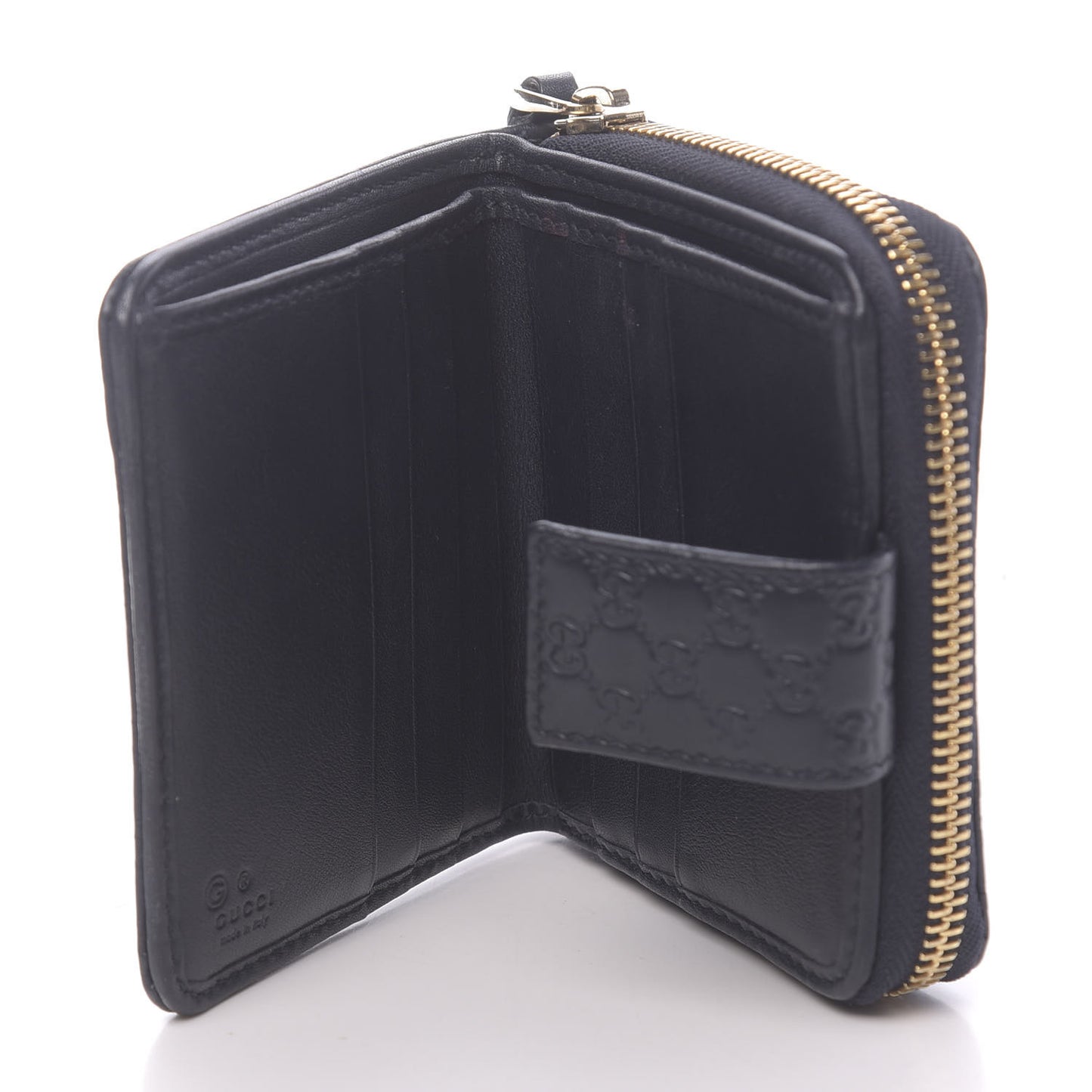 Microguccissima Compact Wallet Navy