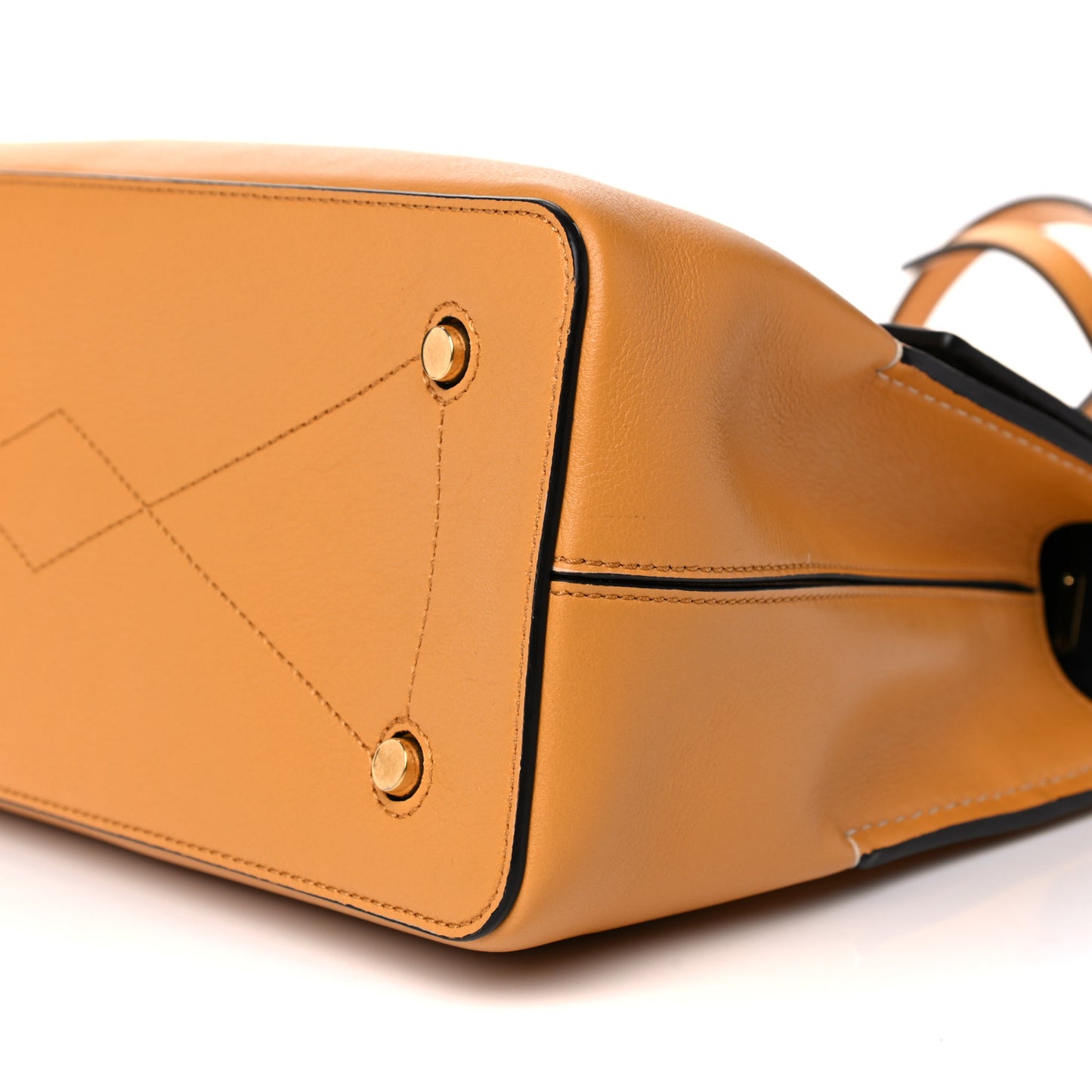 Silky Calfskin Small Seaton Deep Amber