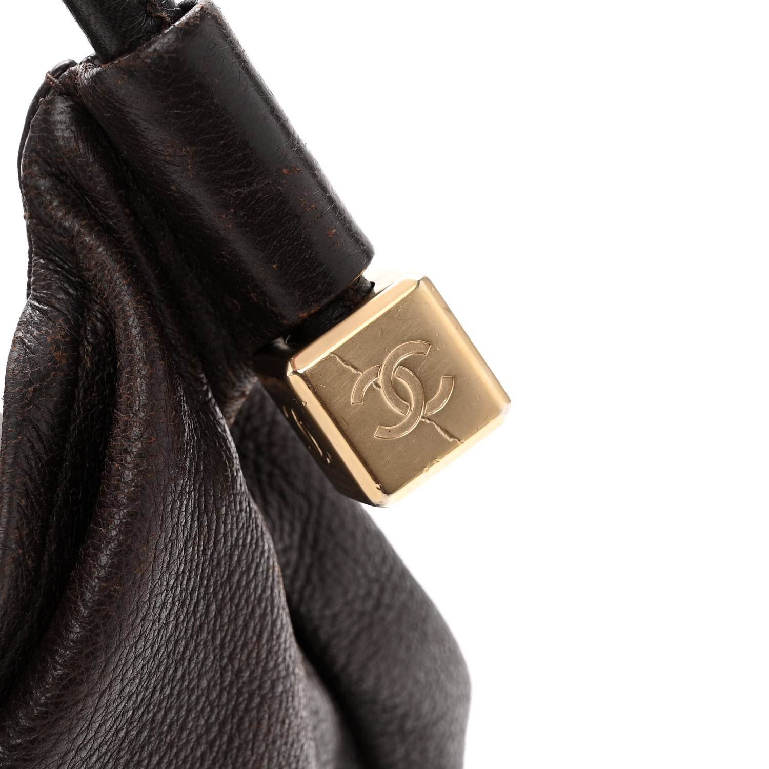 Chanel Grained Calfskin Tassel Hobo Brown 10 of 12