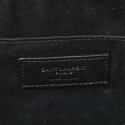 Saint Laurent Calfskin Matelasse Monogram Lou Camera Bag Black 6 of 11