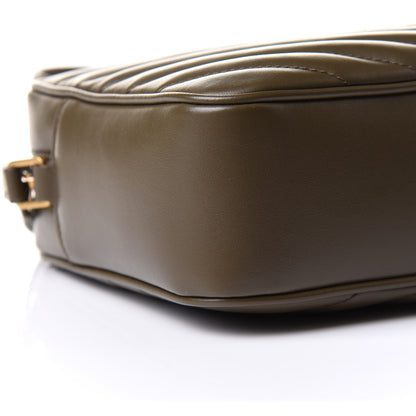 Saint Laurent Calfskin Matelasse Monogram Lou Camera Bag Military Olive 6 of 11