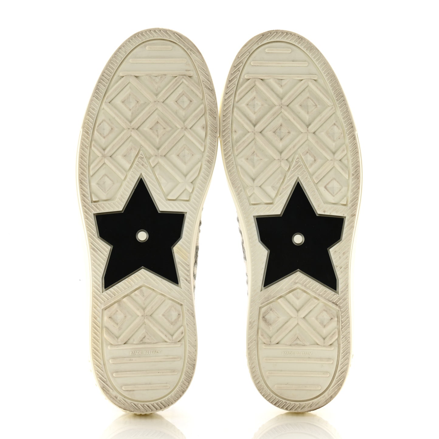 Canvas Oblique Walk'N'Dior Low Top Sneakers 38 Grey Stone