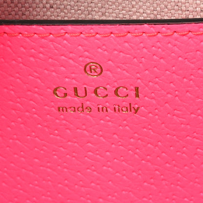 Gucci GG Supreme Monogram Textured Dollar Calfskin Web Ophidia Small Crossbody Bag Beige Ebony Fuchsia 6 of 10