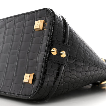 Louis Vuitton Crocodile Lockit PM Black 8 of 13