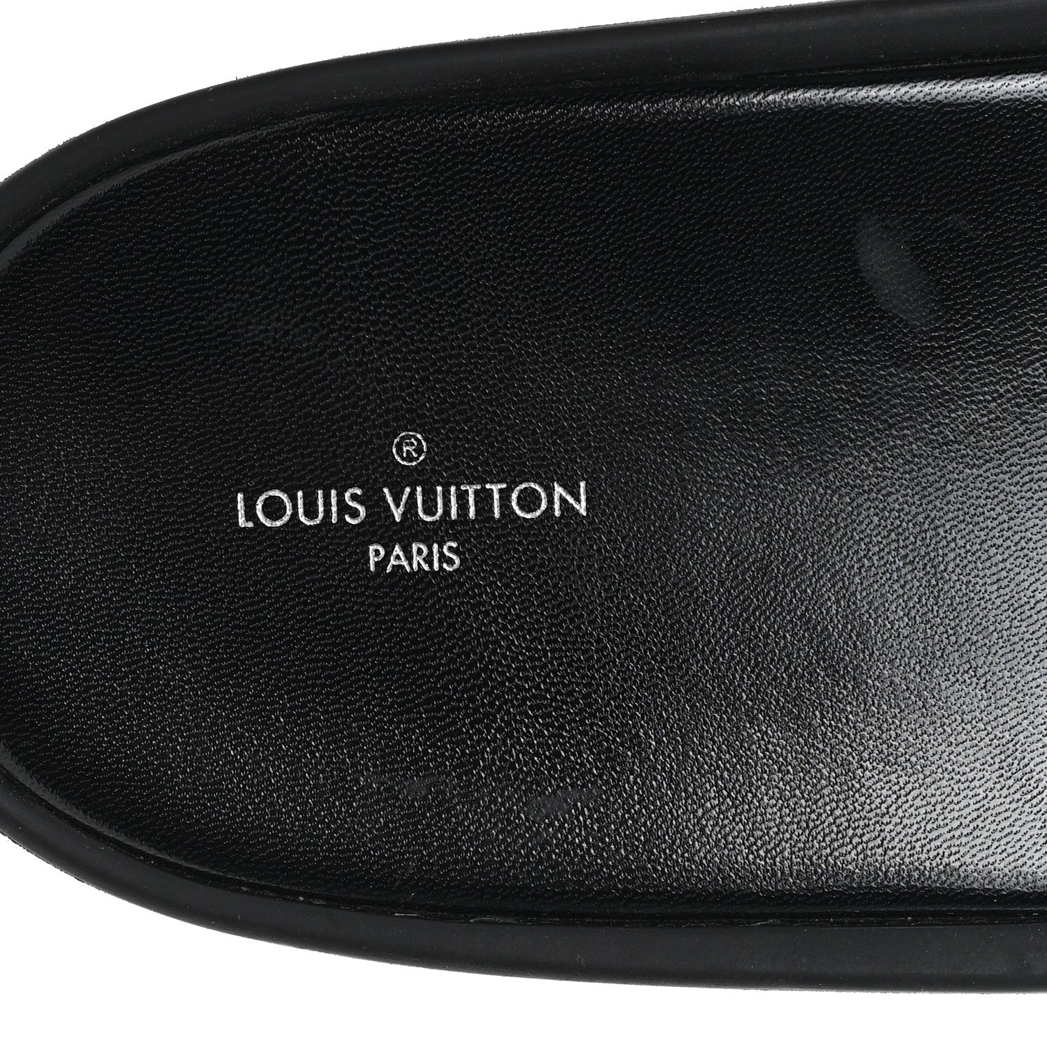 Louis Vuitton Metallic Calfskin Monogram Logo Sunbath Slide Sandals 38 8 of 9