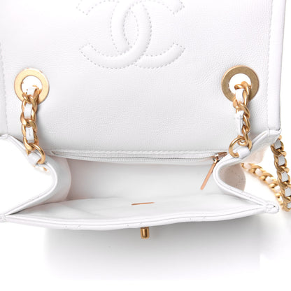 Chanel Caviar Quilted Mini Sweet Classic Flap White 4 of 9