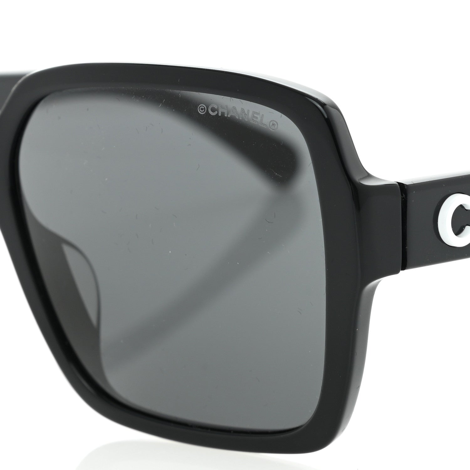 Chanel Acetate Square Sunglasses 5408-A Black 5 of 8