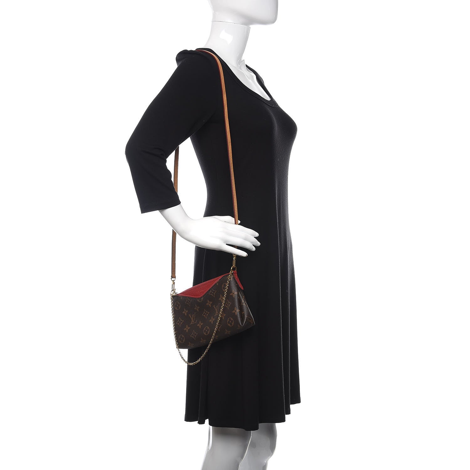 Louis Vuitton Monogram Pallas Clutch Cherry 2 of 11