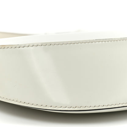 Prada Spazzolato Cleo Shoulder Bag White Black 8 of 11