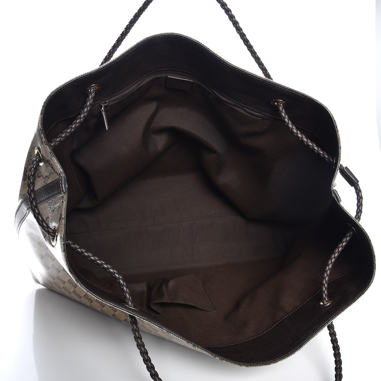 Crystal Monogram Gifford Shopping Tote Brown