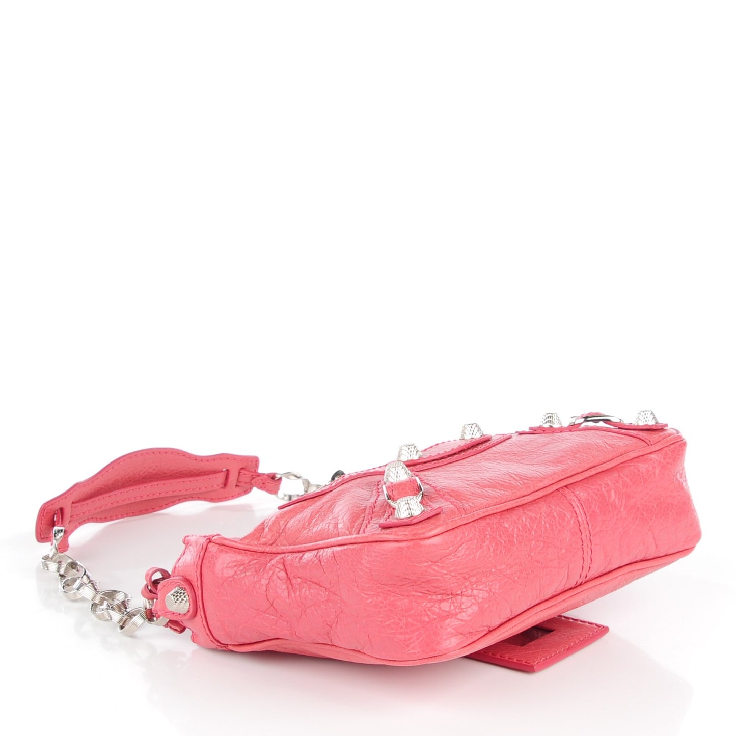 Agneau Giant 12 Silver Hardware Shoulder Bag Rose Bonbon
