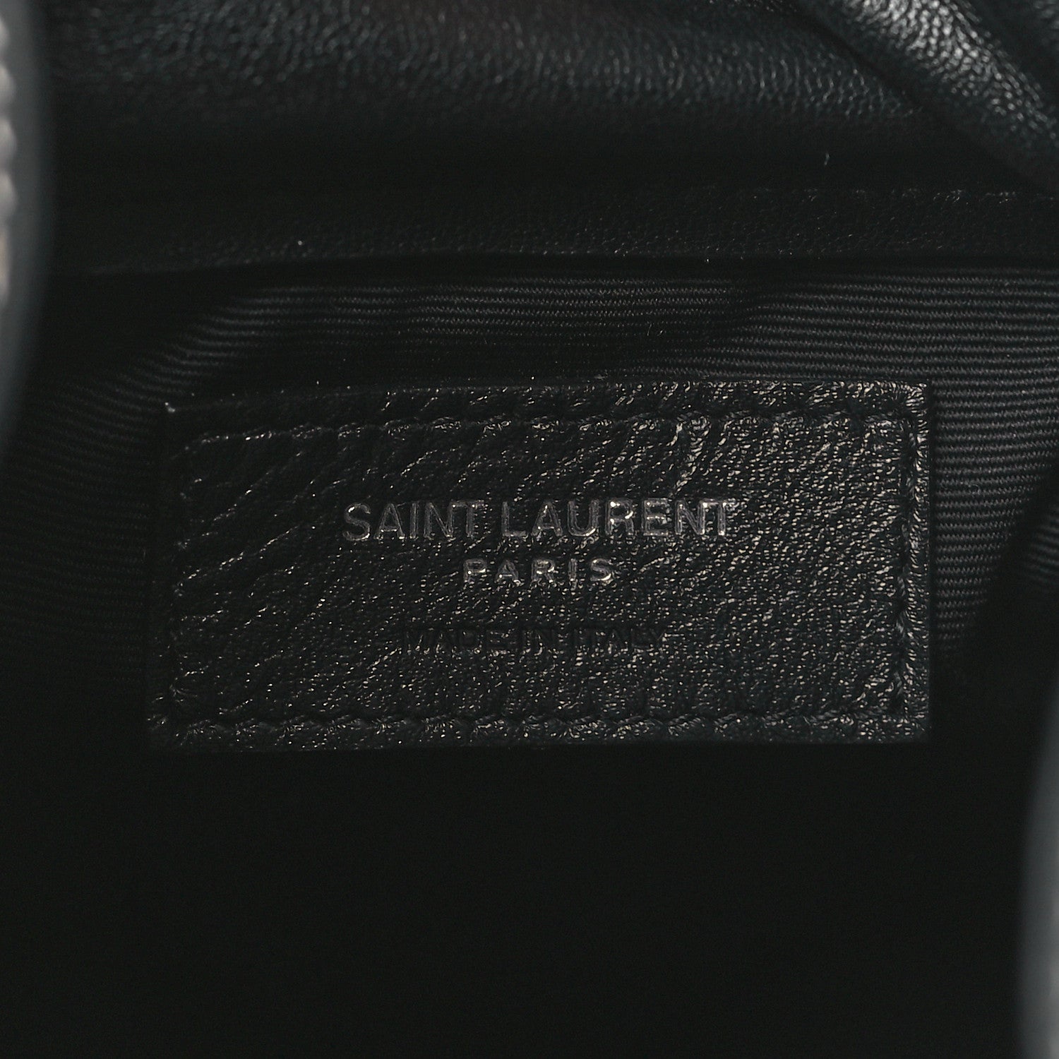 Saint Laurent Smooth Calfskin Studded Small Bahia Drawstring Bucket Bag Black Multicolor 6 of 9