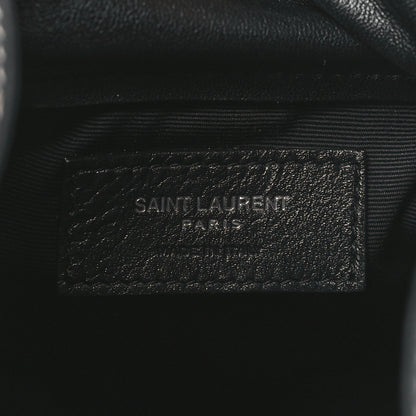 Saint Laurent Smooth Calfskin Studded Small Bahia Drawstring Bucket Bag Black Multicolor 6 of 9
