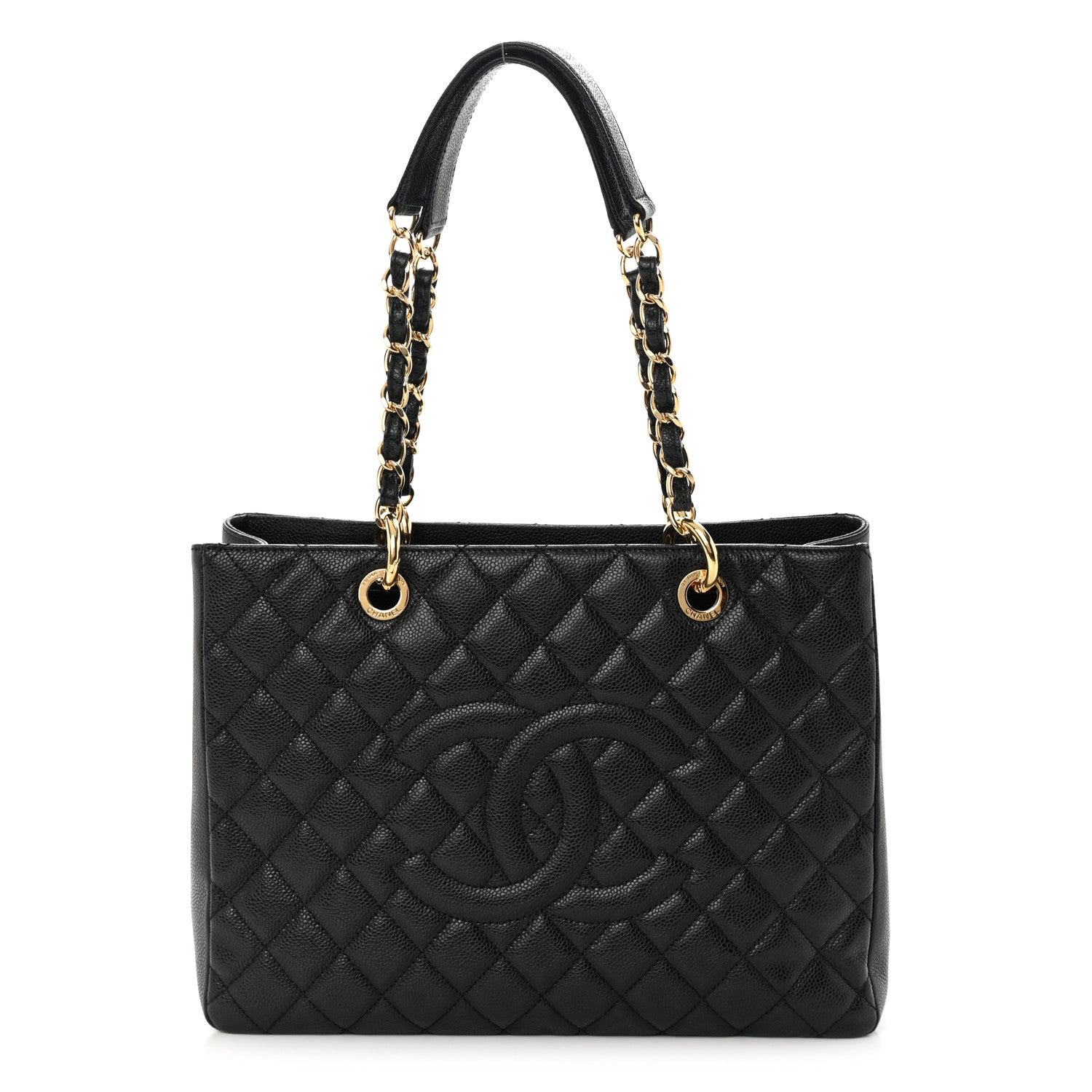 Chanel Caviar Quilted Grand Shopping Tote GST Black 1 of 13