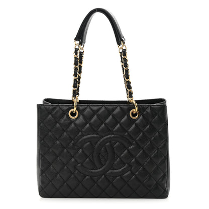 Chanel Caviar Quilted Grand Shopping Tote GST Black 1 of 13