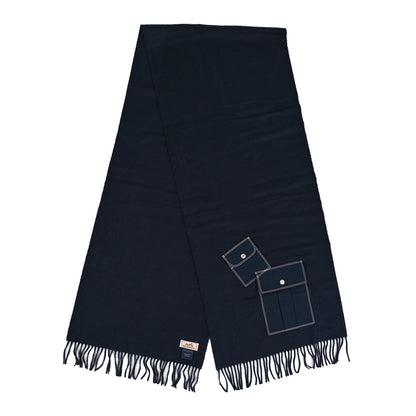 Hermes Cashmere Aviateur Muffler Marine 2 of 3