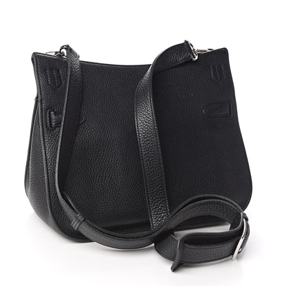 Hermes Taurillon Clemence Jypsiere 28 Black 3 of 11