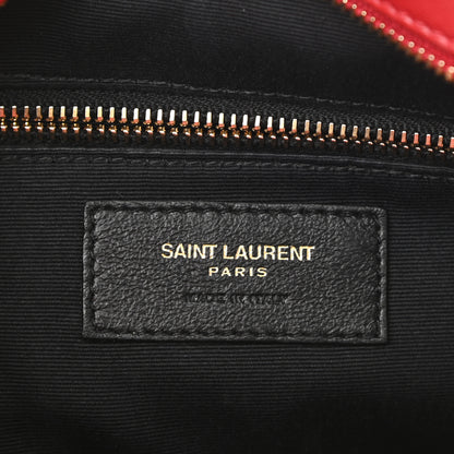 Saint Laurent Lambskin Quilted Victoire Camera Bag Rouge Eros 6 of 11