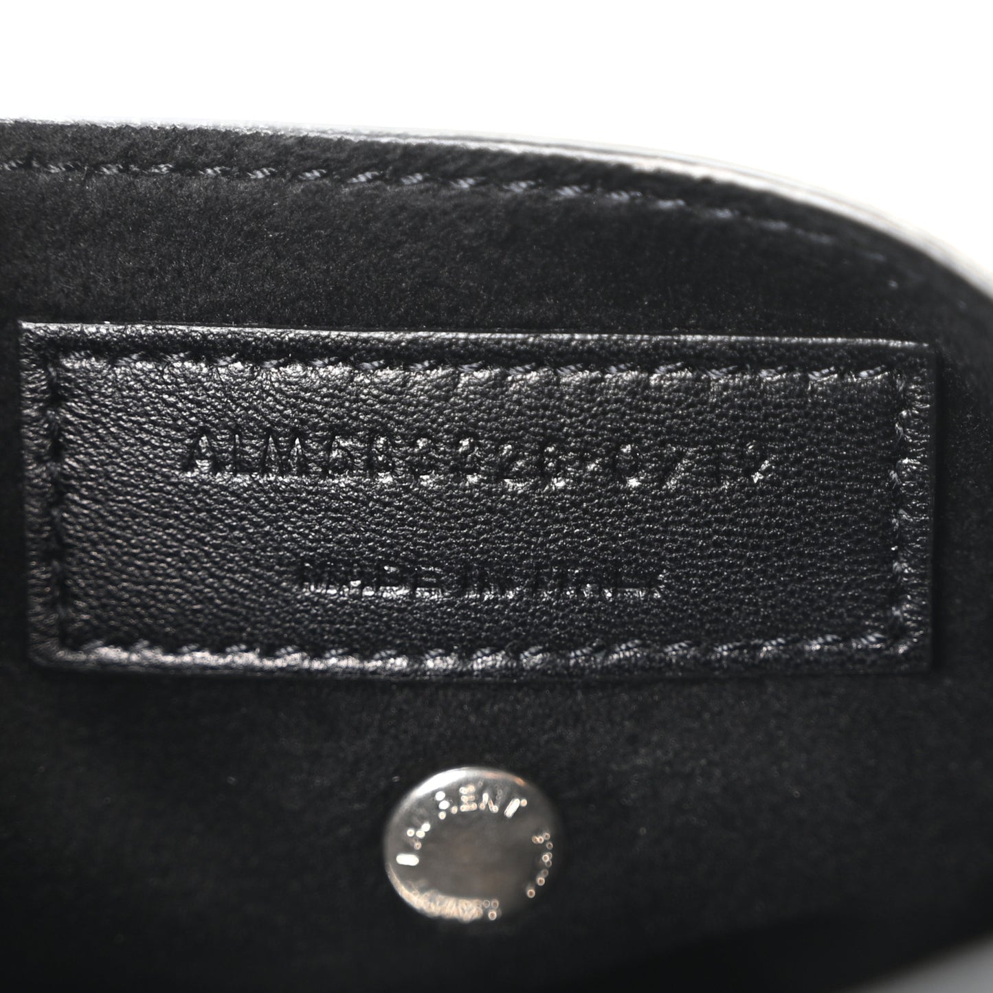 Lambskin Small Teddy Bucket Bag Black