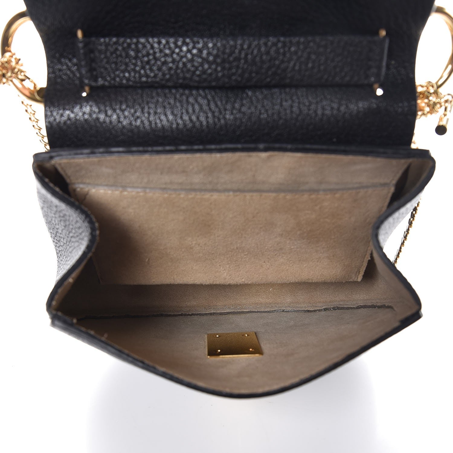 Chloe Grained Lambskin Mini Drew Shoulder Bag Black 5 of 6