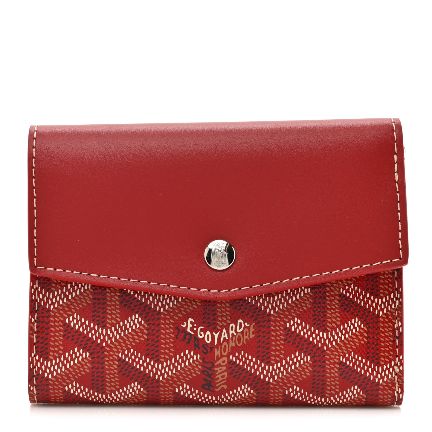 Goyardine Saint-Gabriel Compact Wallet Red