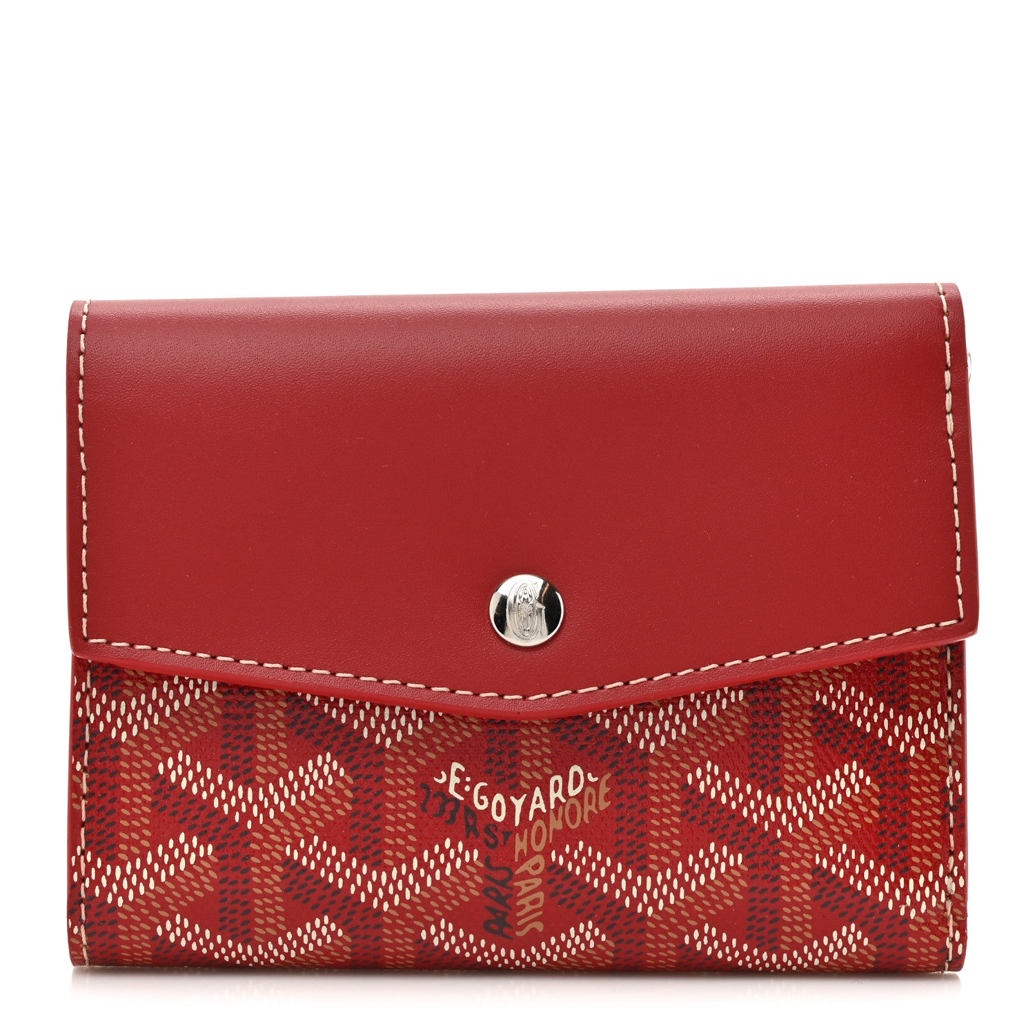 Goyard Goyardine Saint-Gabriel Compact Wallet Red 1 of 9