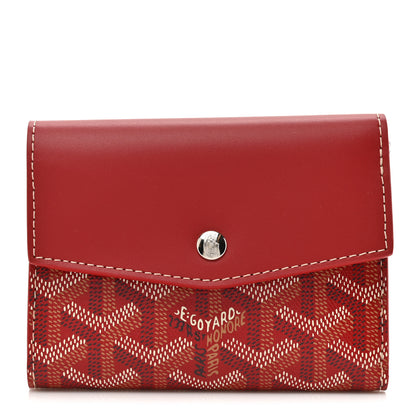 Goyard Goyardine Saint-Gabriel Compact Wallet Red 1 of 9