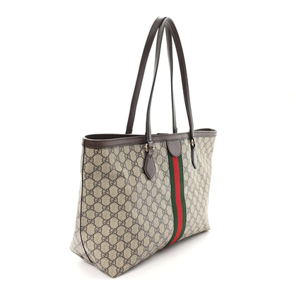 Gucci GG Supreme Monogram Medium Ophidia Shopping Tote Brown 3 of 10
